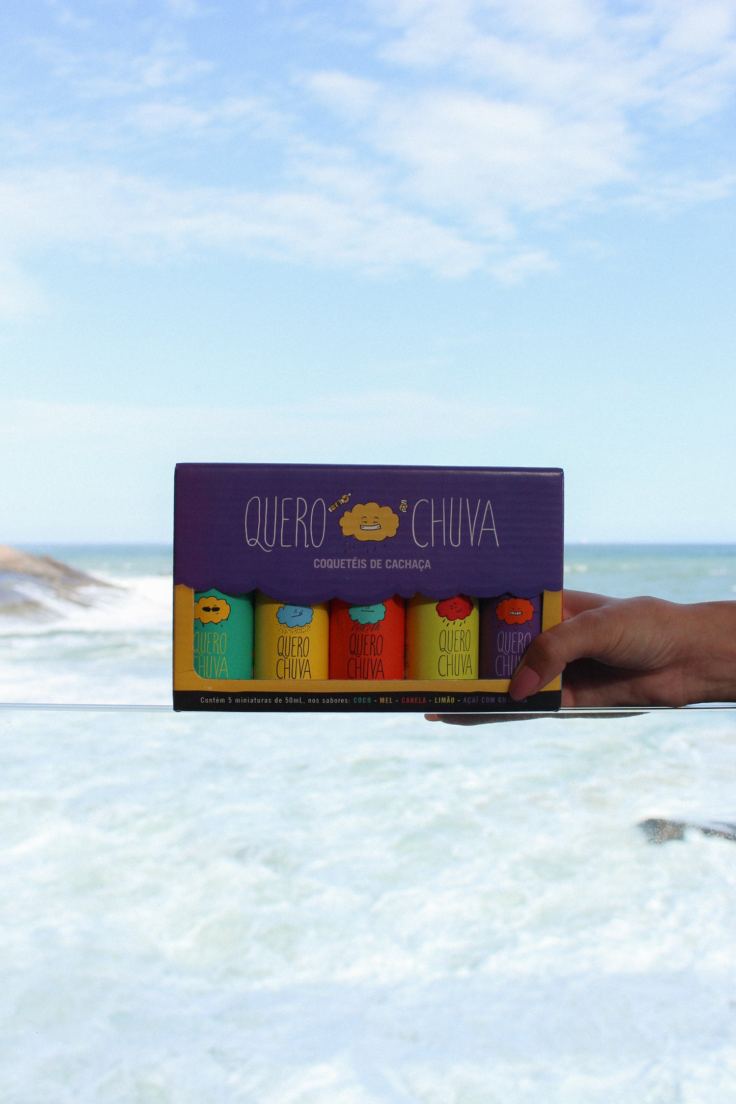 Quero Chuva Kit Miniaturas Sabores 5 x 50ml