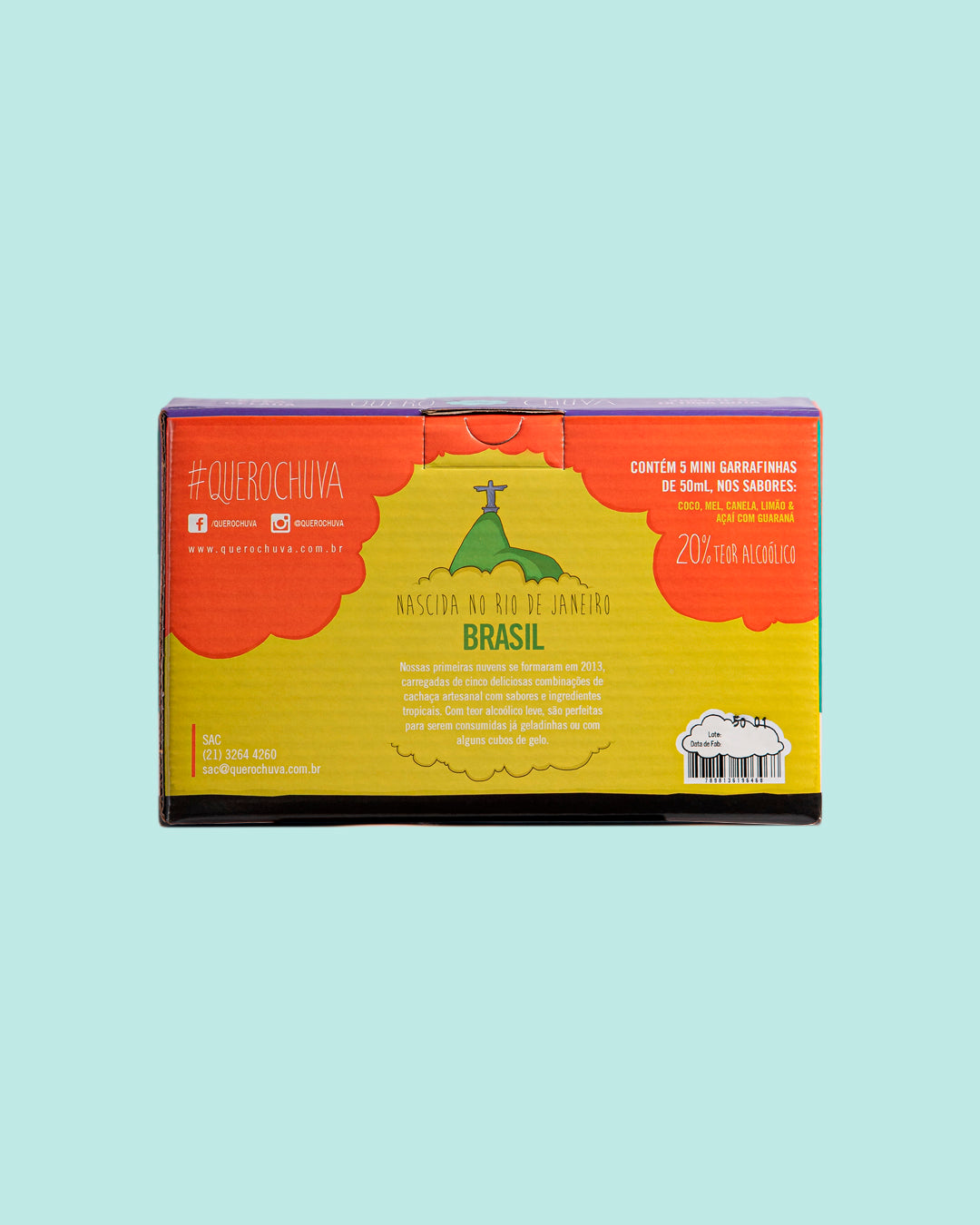 Quero Chuva Kit Miniaturas Sabores 5 x 50ml