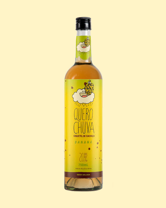 Garrafa Quero Chuva Banana 750 ml — bananinha de cachaça pronta para beber