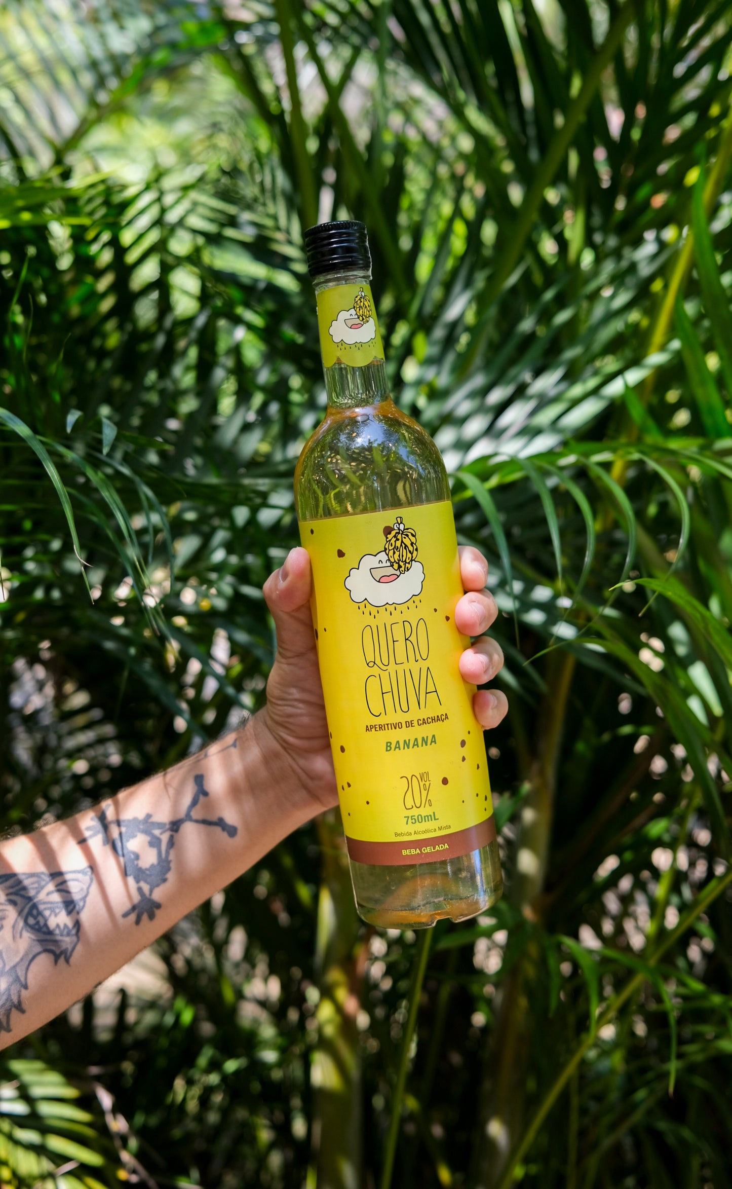 Aperitivo de Cachaça Quero Chuva – Sabor Banana (750ml)