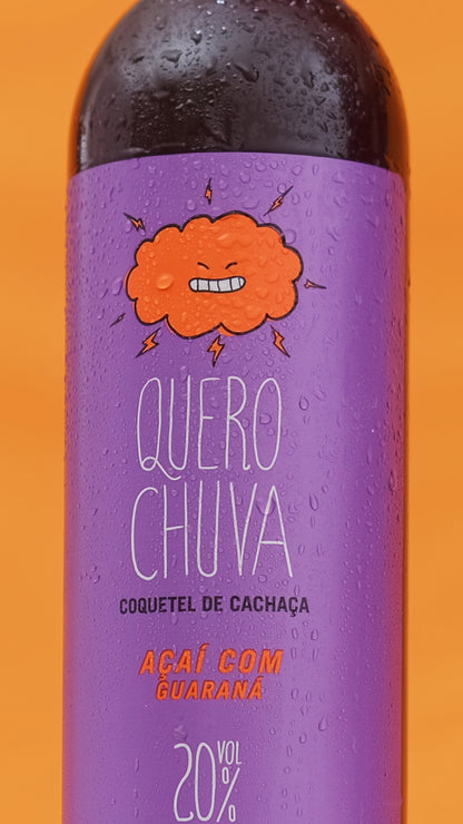 Quero Chuva Licor de Açaí com Guaraná 750 ml